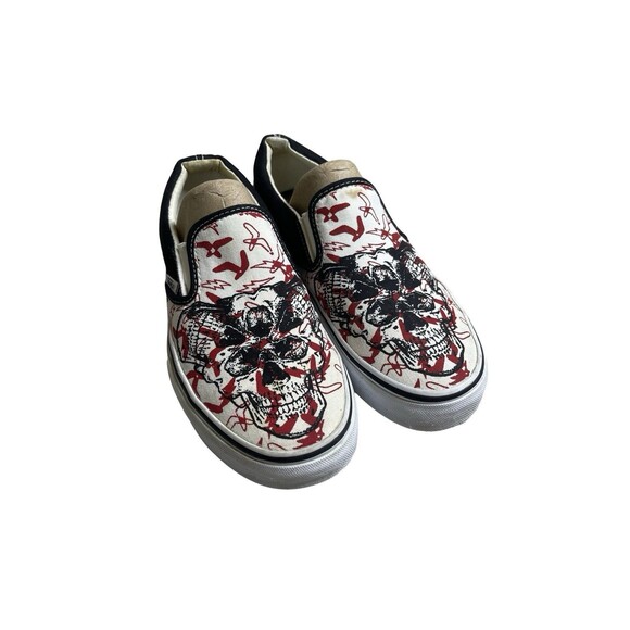 Rare Vans Vault Robert Williams Tri skull Guns N Roses Shoes Men 5.5 Womens 7